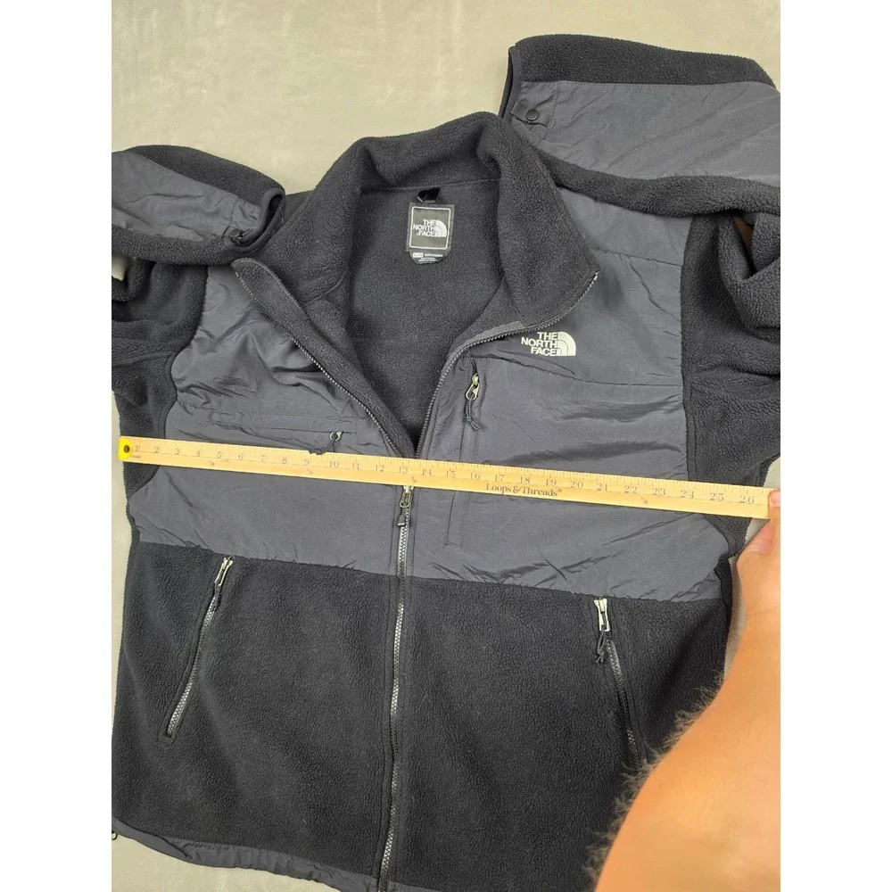 The North Face Denali Fleece Jacket Mens XL Black Full Zip Polartec Outdoor
